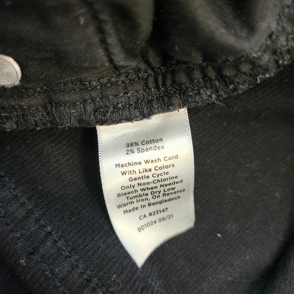 Talbots Simply Flattering Collection Black Straight Leg Corduroy Pants Womens 12 - Picture 4 of 6
